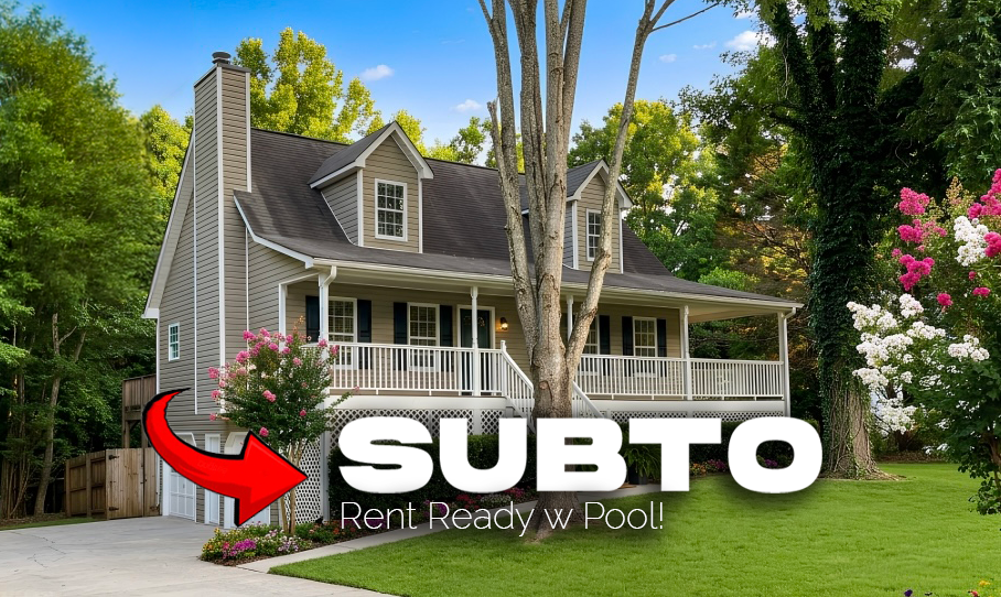 RENT READY SUBTO in Dallas GA 🔥🔥 w POOL ⛱️ NO PMT TIL AUGUST 🚨 NO HOA or Rental Restrictions 😍 NO Pre-approval or Credit Check 🚫