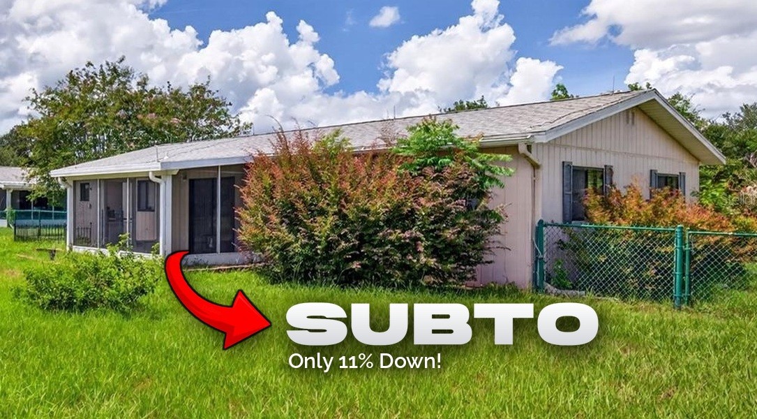 ๐ด 55+ Subto Deal in Ocala FL ๐ด Block 2/2 with Screened Lanai ๐
Pool + Clubhouse ๐ About 11% Down ๐๏ธ NO Pre-approval or Credit Check ๐